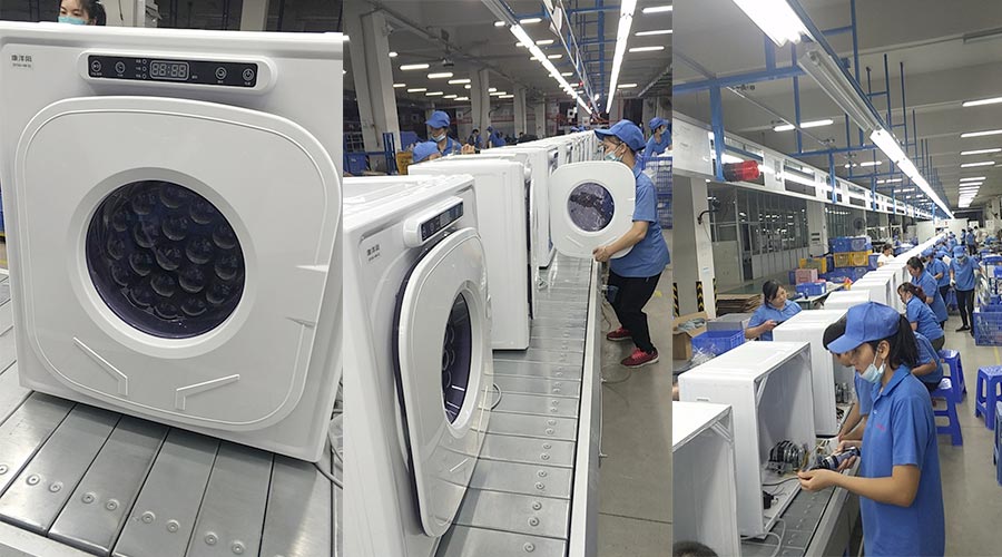 現(xiàn)場(chǎng)圖示！家用干衣機(jī)工廠生產(chǎn)線組成