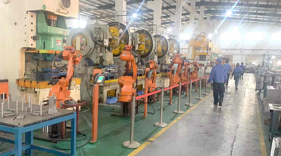 揭秘金環(huán)電器滾筒干衣機沖壓自動化生產是如何進行的？