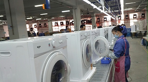 年底繁忙！金環(huán)電器全力保障英國(guó)Argos客戶滾筒干衣機(jī)生產(chǎn)